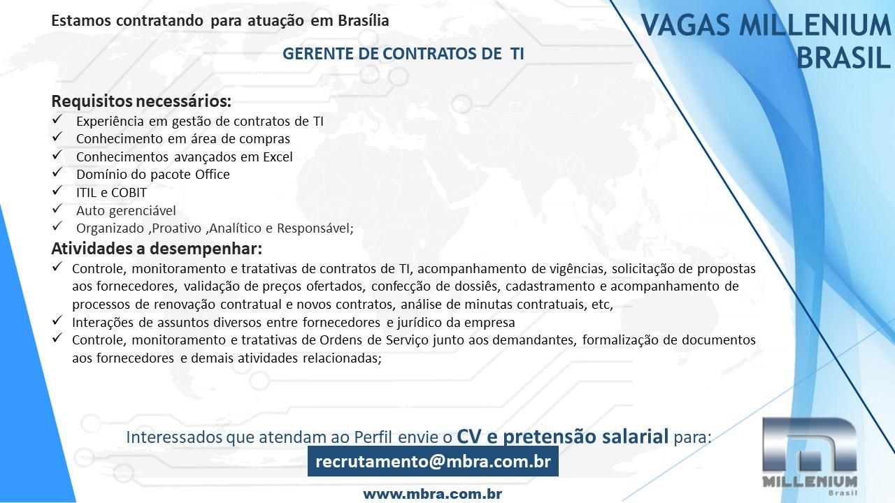 GERENTE DE CONTRATOS DE TI