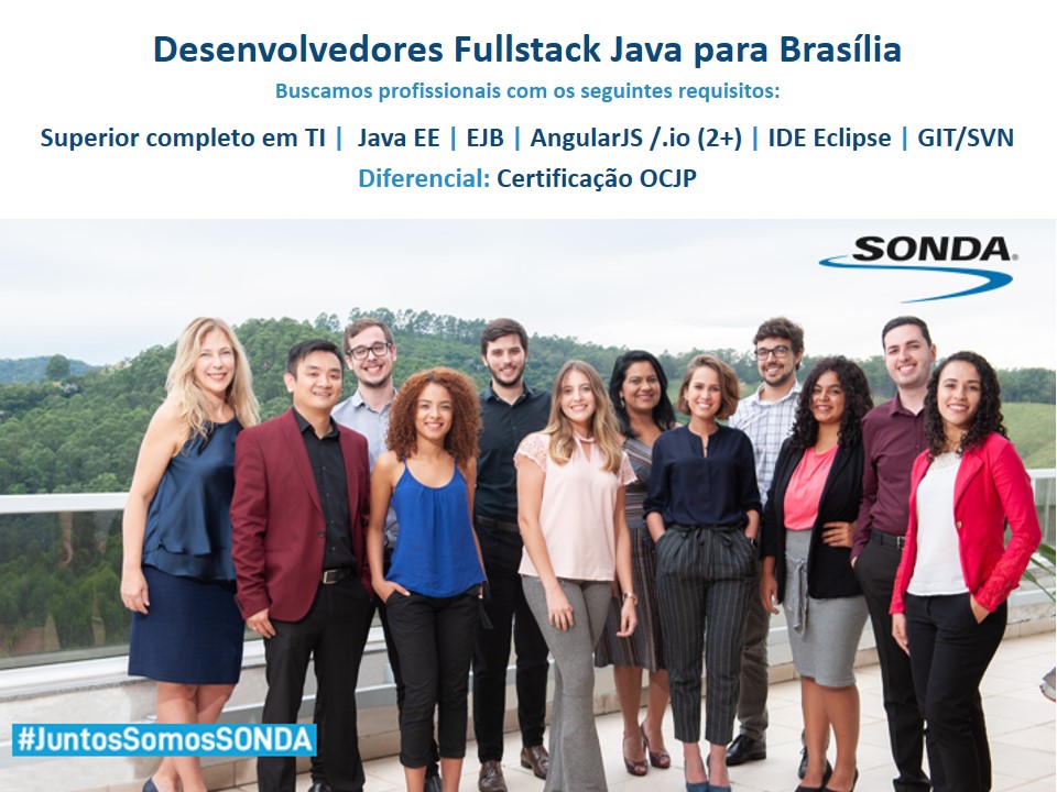 Desenvolvedor Fullstack Java para Brasília