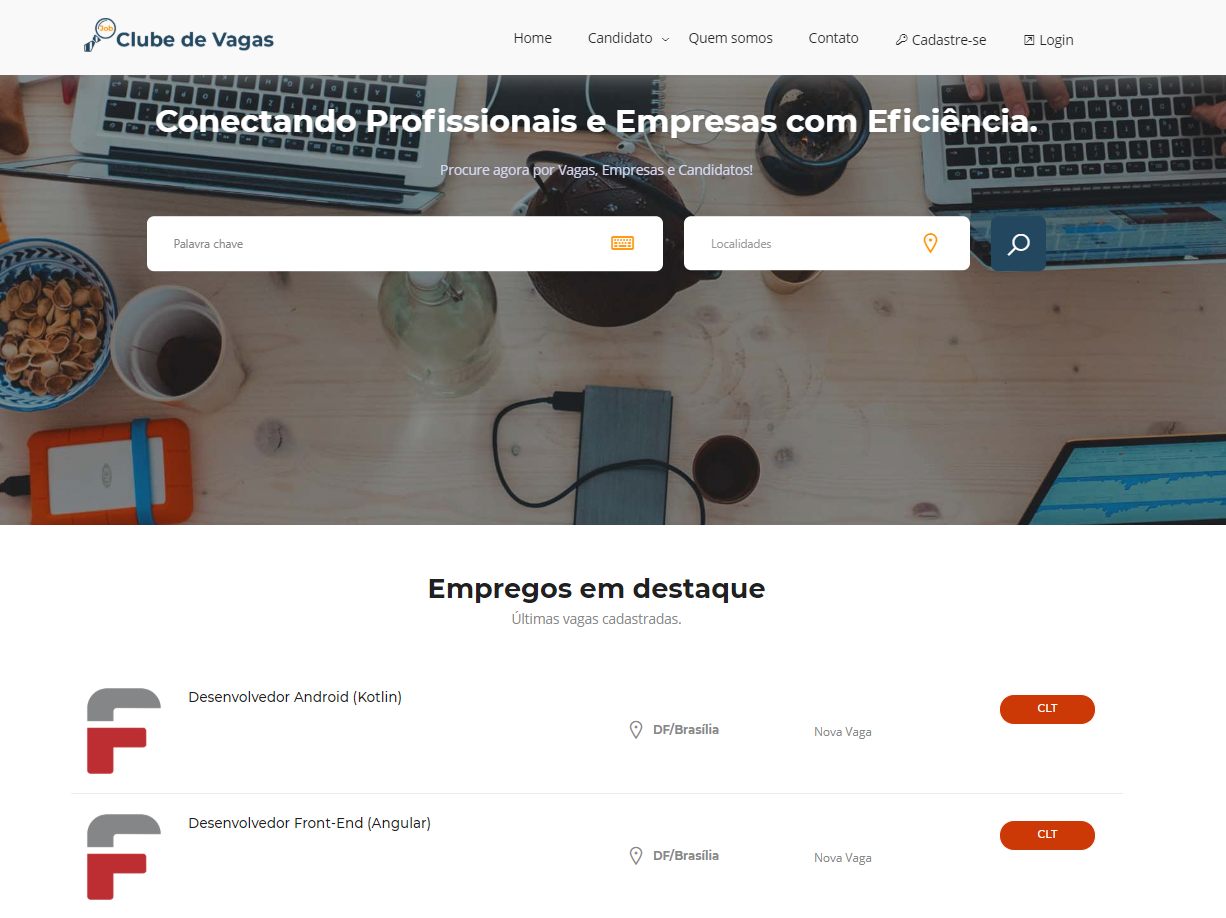 As empresas já podem te encontrar no www.clubedevagas.com.br??