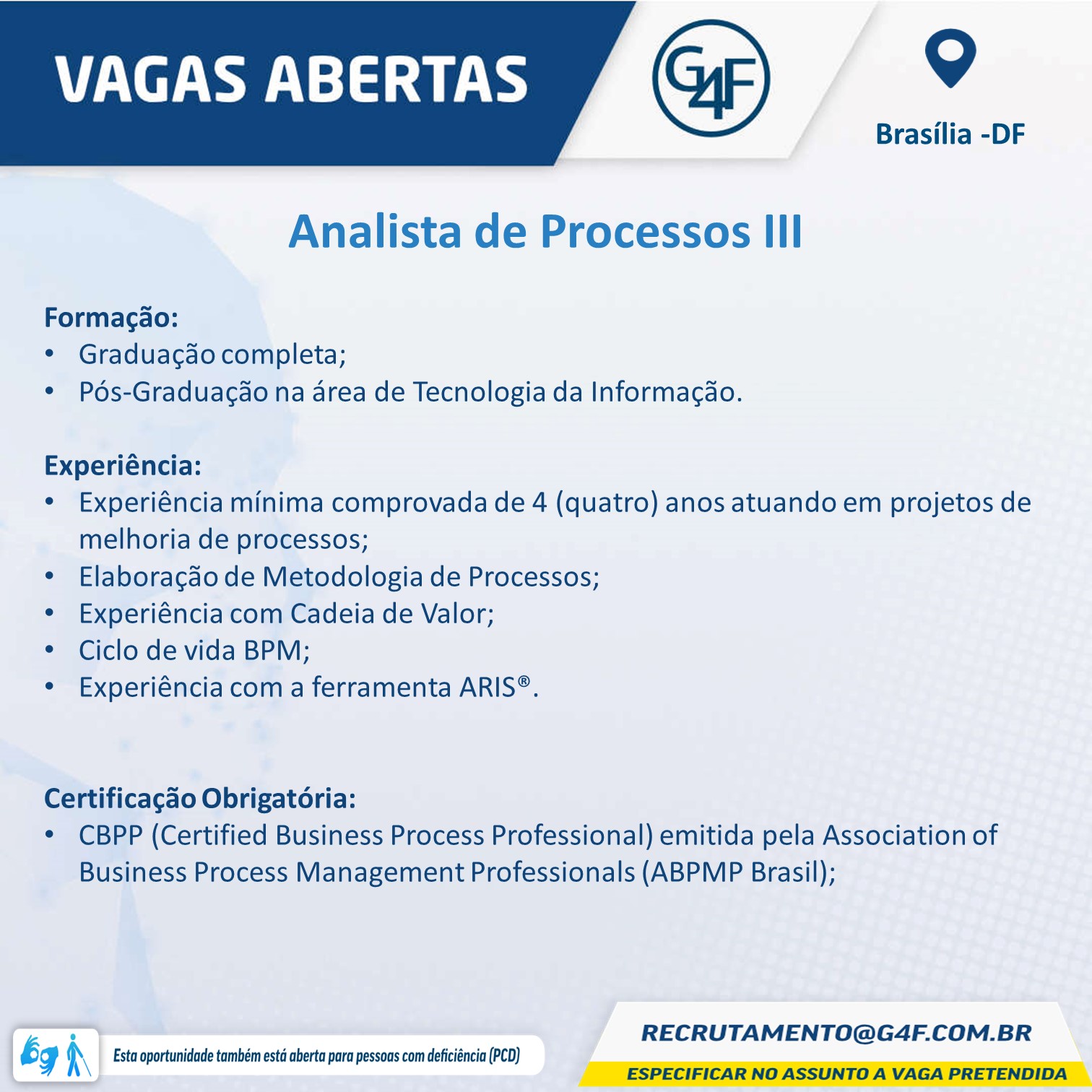 Analista de Processos III