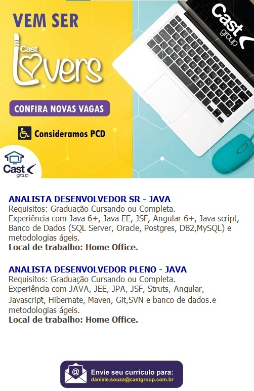 Oportunidade JAVA – Cast group