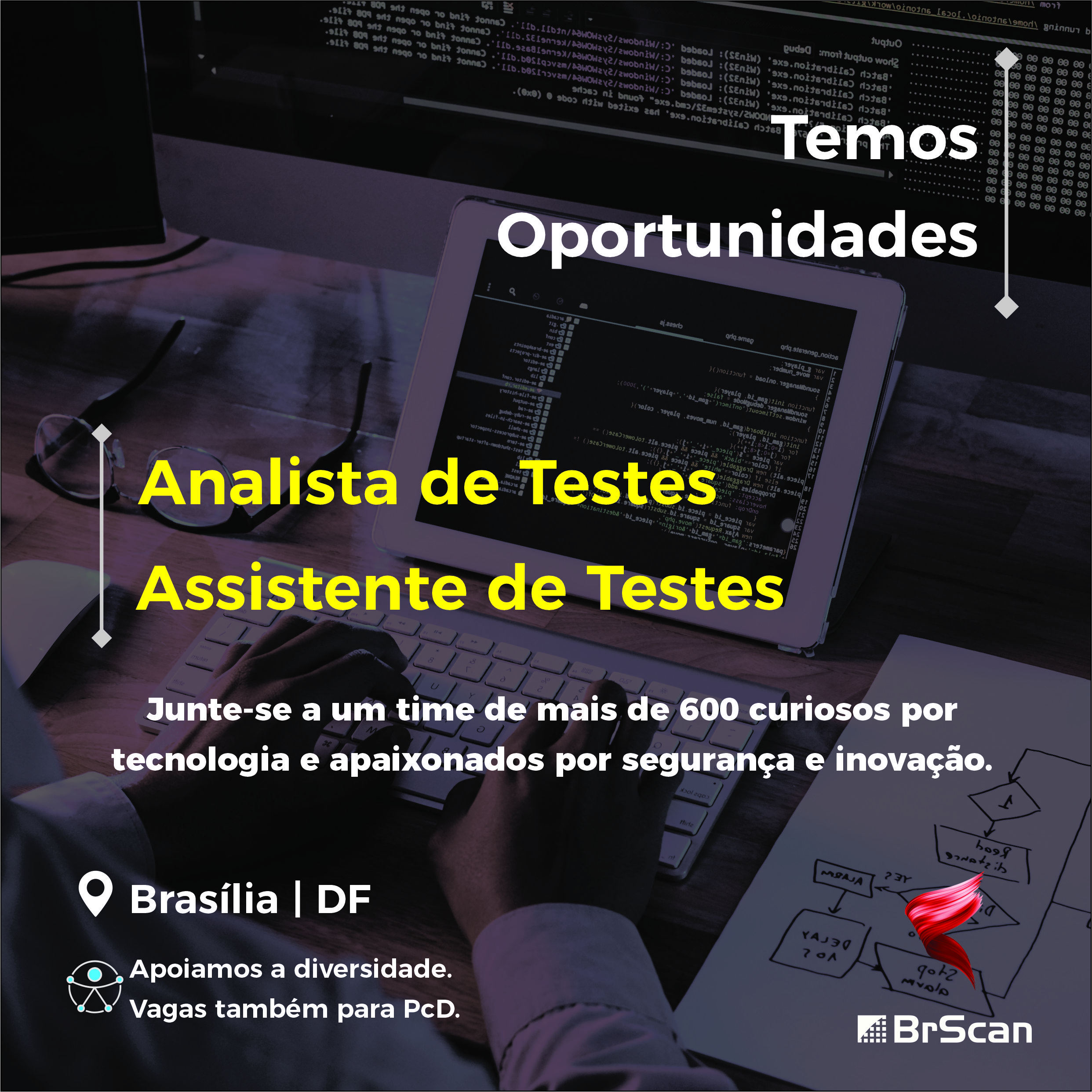 [BrScan] – Oportunidades para Analista e Assistente de Testes