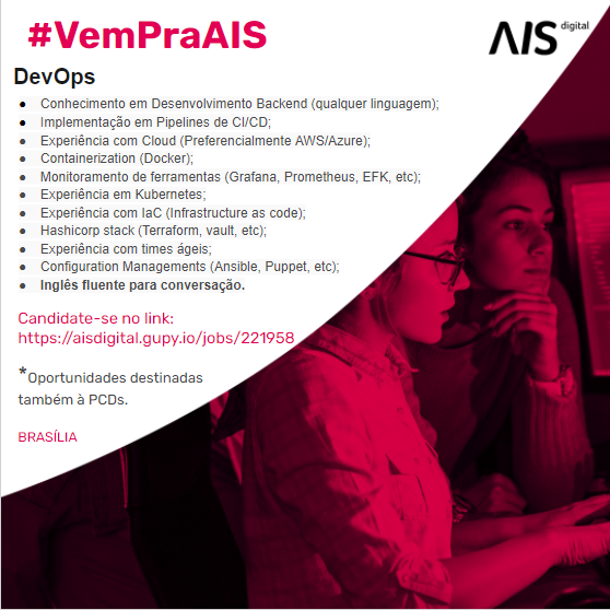 Oportunidade AIS Digital – DevOps (Brasília)