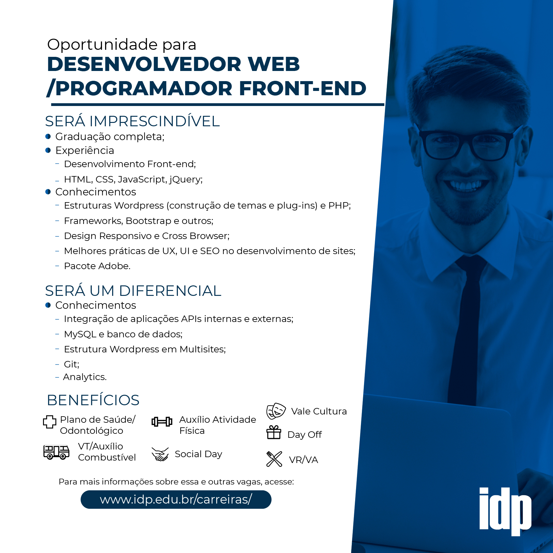 IDP – Desenvolvedor Web – Programador Front End