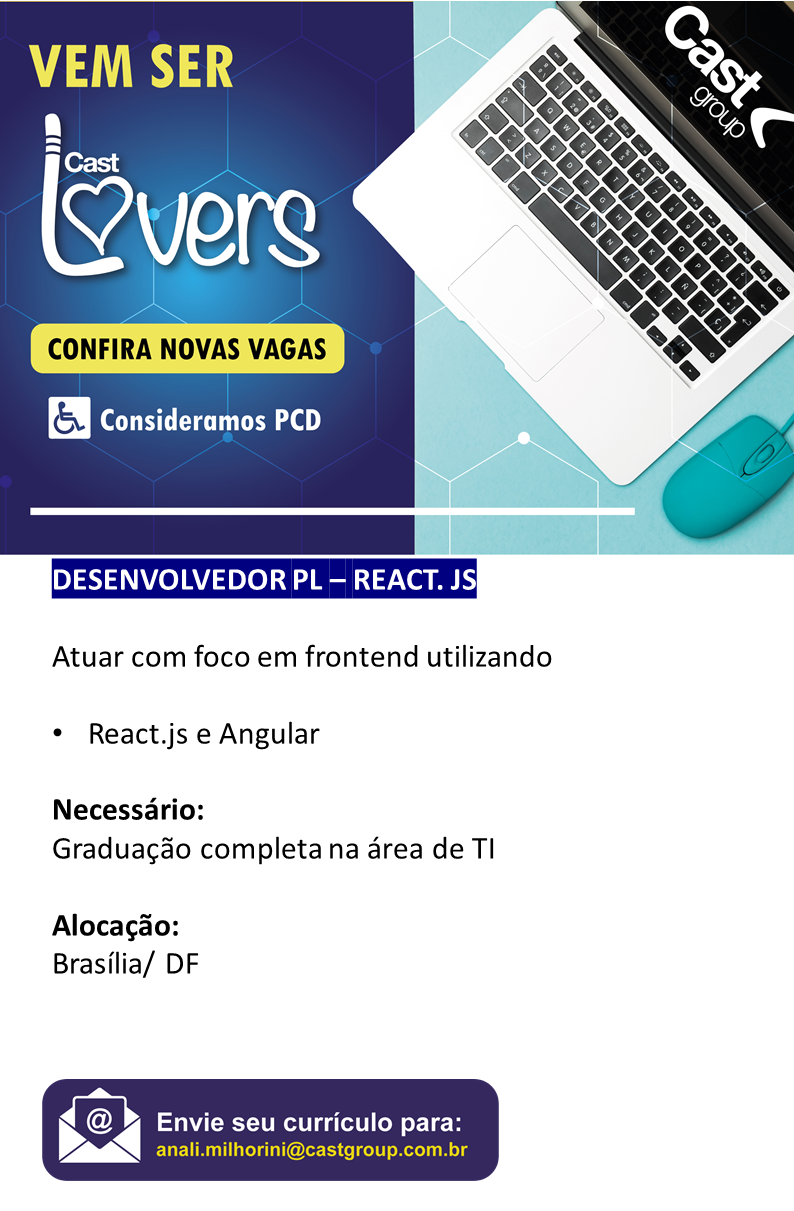 Vaga Desenvolvedor Pl – React.JS