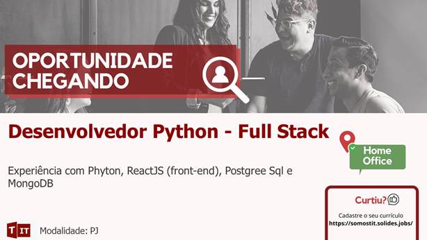 Desenvolvedor Python Full Stack – Home Office