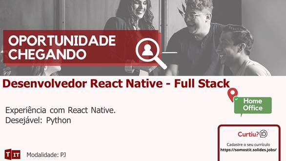 Desenvolvedor React Native – Home Office
